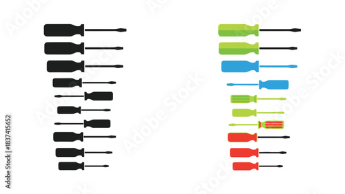 Colorful push pins arranged in rows displaying a spectrum of vibrant hues