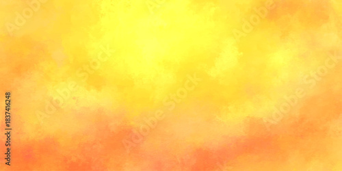 Abstract grunge art background with fire, smoke, and vintage orange watercolor texture