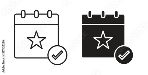 Appointment icons pack. icon for web design isolated on white background