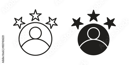 Customer loyalty icons pack. icon for web design isolated on white background