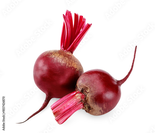 beetroot isolated on white background. clipping path