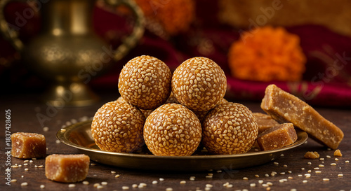  traditional Indian sweet Till ke Laddu 