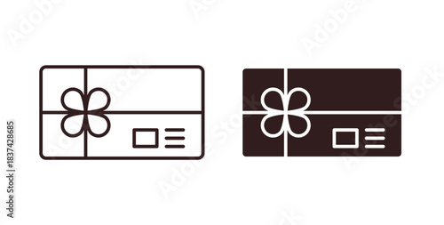 Gift voucher icons pack. icon for web design isolated on white background