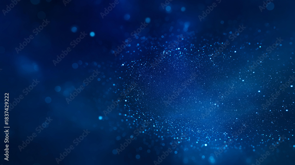 Obraz premium Blue night starry sky space background astronomy visualization celestial screensaver display horoscope zodiac concept cosmic atmosphere scene defocused stars pattern with