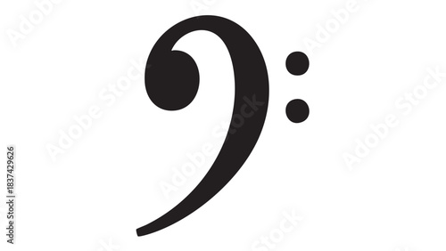 Musical Note Symbol, Graphic Design, Digital Art, Creative Illustration, Abstract Style