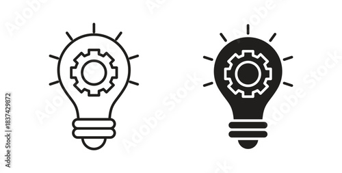 Innovation icons pack. icon for web design isolated on white background