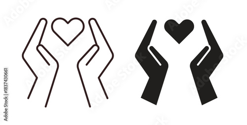 Life insurance icons pack. icon for web design isolated on white background