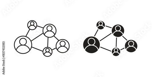 Network icons pack. icon for web design isolated on white background