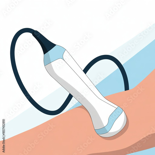 Handheld Ultrasound Probe Vector