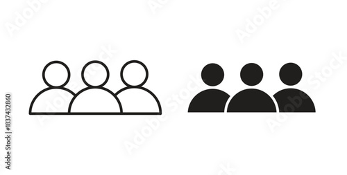 people icons pack. icon for web design isolated on white background