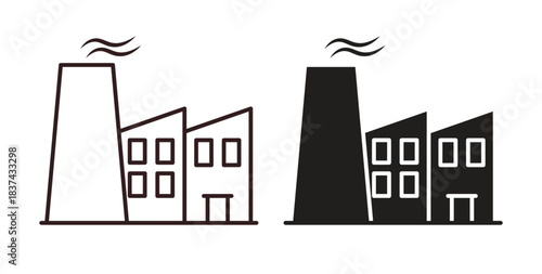 Pollution icons pack. icon for web design isolated on white background