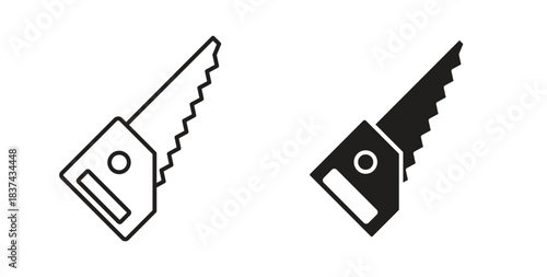 Saw icons pack. icon for web design isolated on white background