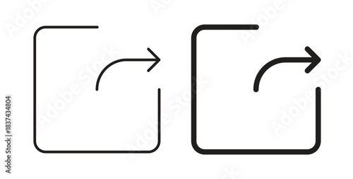 Share icons pack. icon for web design isolated on white background