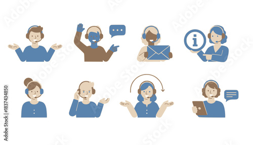 Friendly Customer Service Representative with Headset