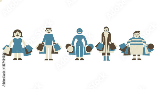Happy Person Holding Shopping Bags