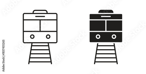 Subway icons pack. icon for web design isolated on white background