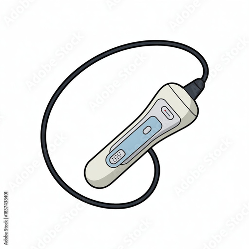 Handheld Ultrasound Probe Vector