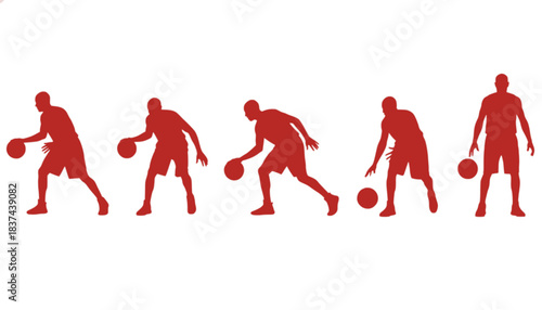 American Basketball Player Silhouette Vector