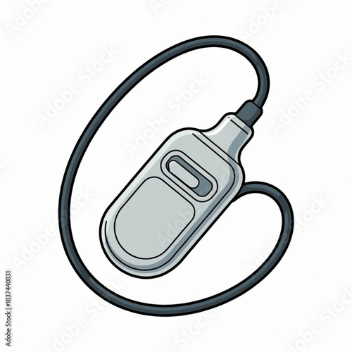 Handheld Ultrasound Probe Vector