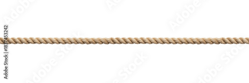 Twisted Jute or Hemp Rope Element, Isolated on white with Oil Paint Effect (PNG)