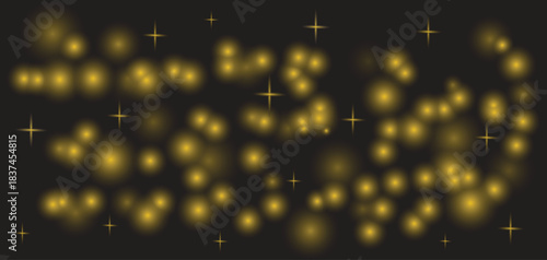 High-quality glowing light effects with wind glare, bright bursts, shine, dust particles, motion lines, solar flares, sparks, sequins, stars, and curved light streaks. (Cinematic luminous overlay)