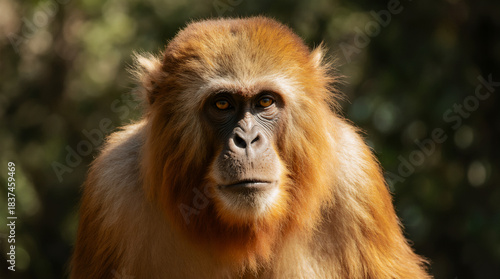 Wallpaper Mural Cute Monkey Portrait in Jungle	 Torontodigital.ca