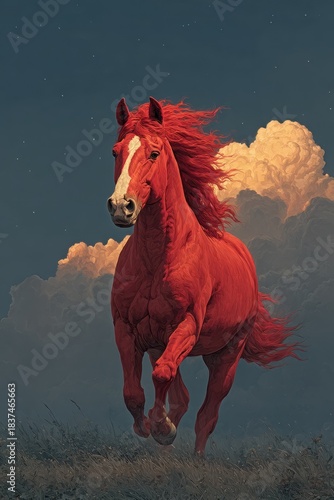 Symbol of prosperity and joy gallops into the year of the red horse for the Chinese New Year celebration in 2026