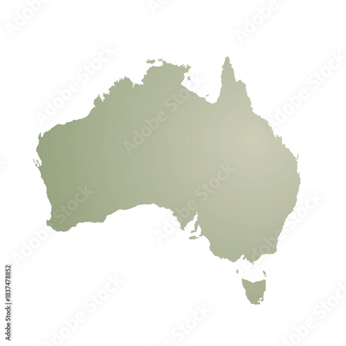Map of Australian, sign silhouette. World Map Globe. Vector Illustration isolated on transparent background. African continent.