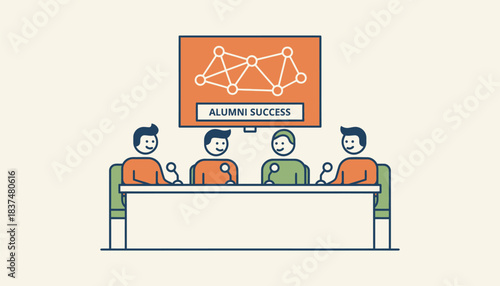 A panel discussion featuring successful alumni where they share their career journeys and tips on leveraging professional networks effectively.