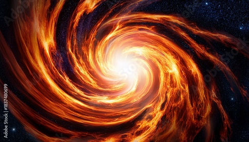 Wallpaper Mural Burning Spiral Fire Storm Energy In The Space Torontodigital.ca