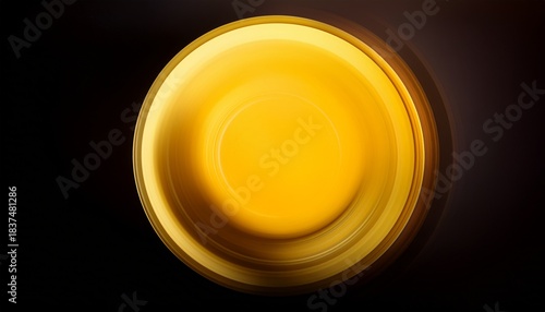 Yellow Circle Blurred Shadow Element