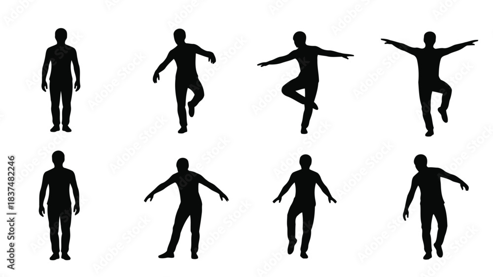 Fototapeta premium Hop Dance Step Icon Vector Illustration | Simple Dance Footwork Symbol | Step-by-Step Hop Movement Graphic
