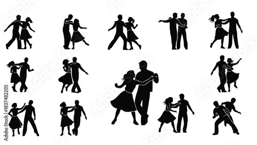 Hop Dance Step Icon Vector Illustration | Simple Dance Footwork Symbol | Step-by-Step Hop Movement Graphic