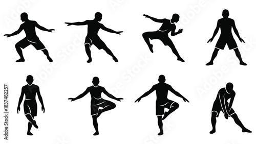Hop Dance Step Icon Vector Illustration | Simple Dance Footwork Symbol | Step-by-Step Hop Movement Graphic