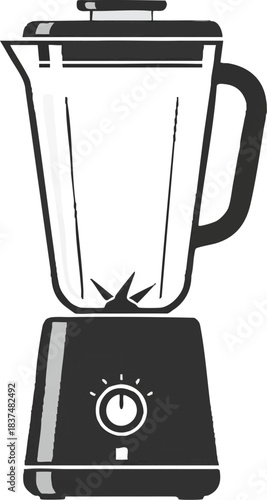 Modern electric blender for making smoothies and healthy drinks in the kitchen.