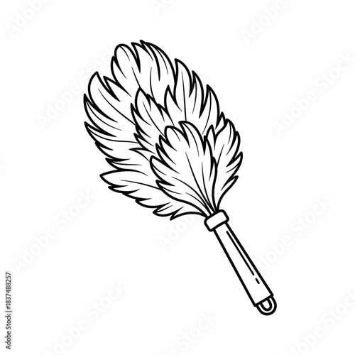 soft-bristled feather duster