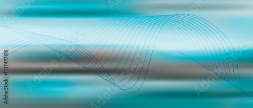 Abstract background neon wave. Hi-tech design for wallpaper, banner, background, landing page, wall art, invitation, prints, posters