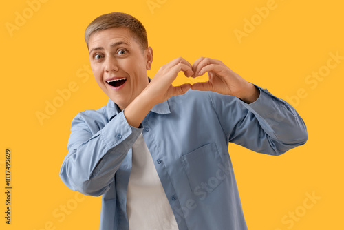 Surprised young woman with ...