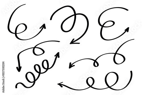 Business element icon in doodle style, arrow, infographic. Isolated vector illustration design. Hand drown business icon. Business idea concept.