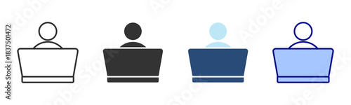 User Icon Set. Designed In Multi Style