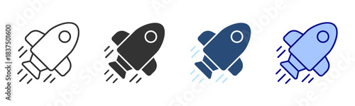 Startup Icon Set. Designed In Multi Style