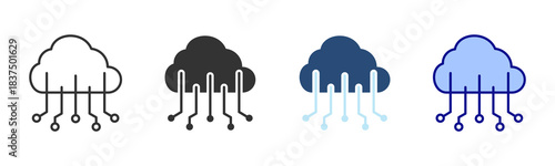 Computing Icon Set. Designed In Multi Style