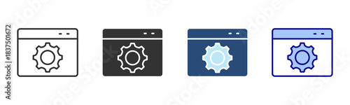 Settings Icon Set. Designed In Multi Style