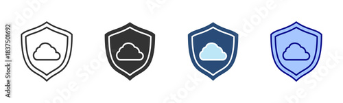 Protection Icon Set. Designed In Multi Style