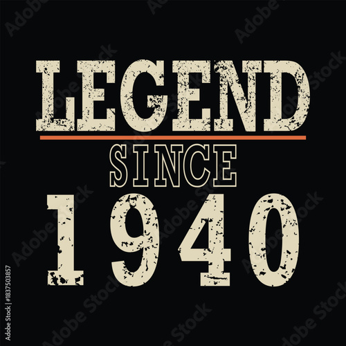 Celebrate 84 years of legendary status with this retro "Legend Since 1940" design, perfect for milestone birthdays and vintage enthusiasts
