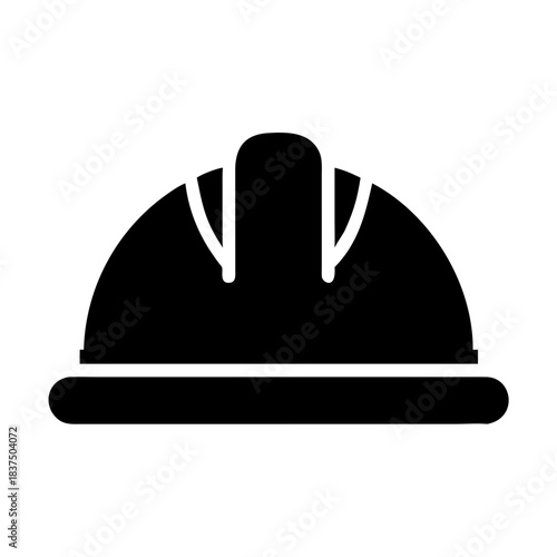 Black cloche bell icon on white background, simple illustration