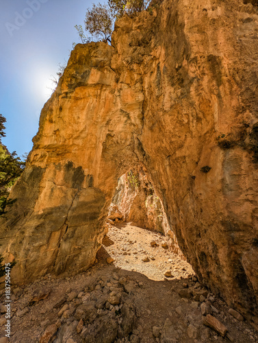 Bild auf Leinwand Mountain landscape: Imbros gorge. Crete, Greece