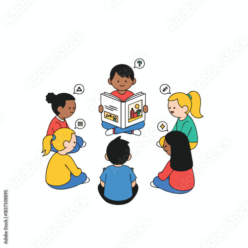 Children Listening to Story Time