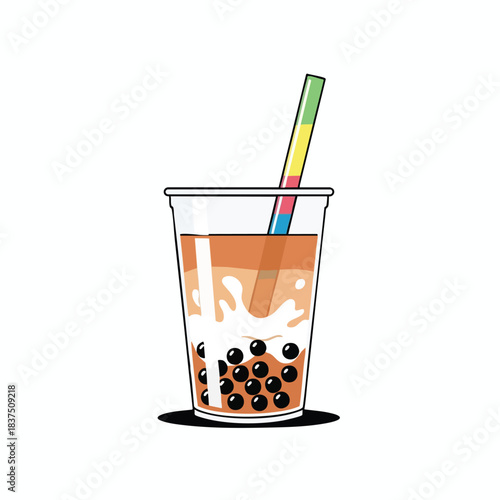 Bubble Drink in Disposable Cup