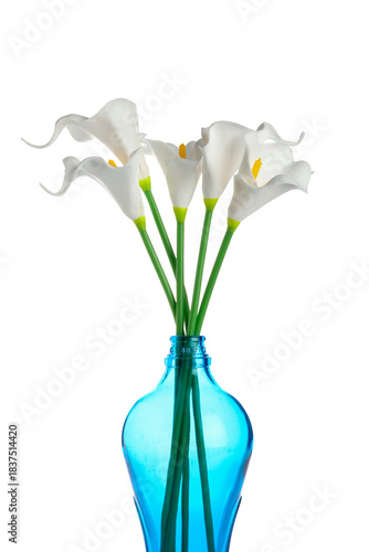 White calla lily bouquet in...